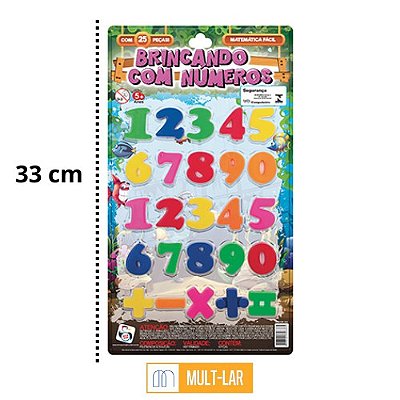 BRINCANDO COM NÚMEROS  CARTELA COM 25 NÚMEROS 333