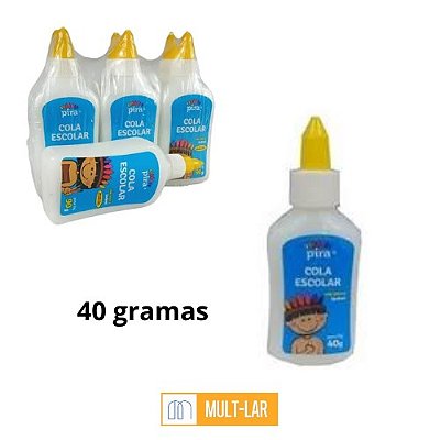 COLA BRANCA ESCOLAR 40 GRAMAS CB-40 PACOTE COM 12 UNIDADES