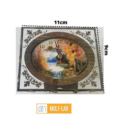 RELÓGIO DE MESA VIDRO EL7944