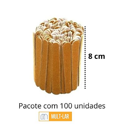 LIXA MINI PARA UNHA PACOTE COM 100 UNIDADES 206