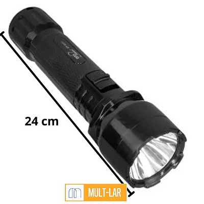 LANTERNA LED RECARREGÁVEL 3WTS CRS-8001W
