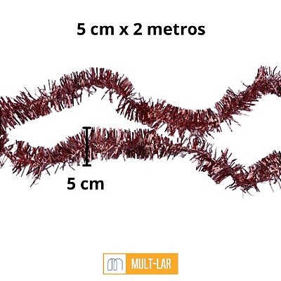 FESTAO METALIZADO 5 CM X 2 METROS NTE10024 NATAL