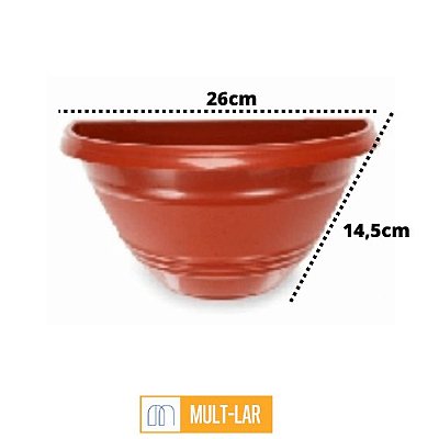 VASO DE PAREDE CERAMICO 1650ML 2470