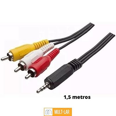CABO P3 X 3 RCA 1,5MT AM-C13