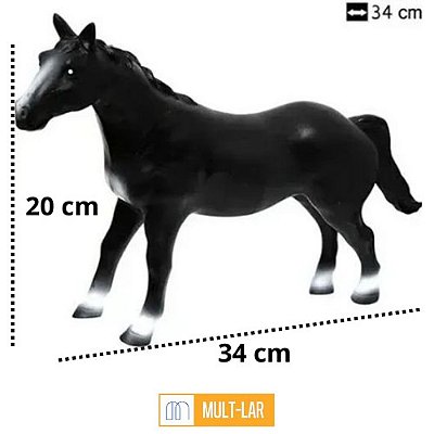 CAVALO PRETO DE VINIL VB167