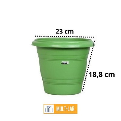 VASO REDONDO N22 VERDE 9299
