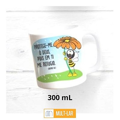 CANECA PORCELANA 300 ML SALMOS 060