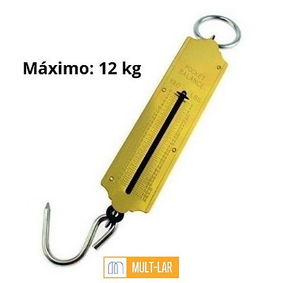 BALANÇA PORTATIL COM MOLA 12 KG BFH1379