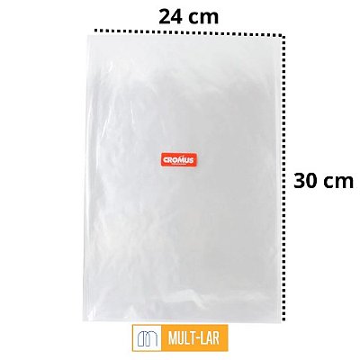 SACO TRANSPARENTE 24X30 CM COM 25 UNIDADES 052330