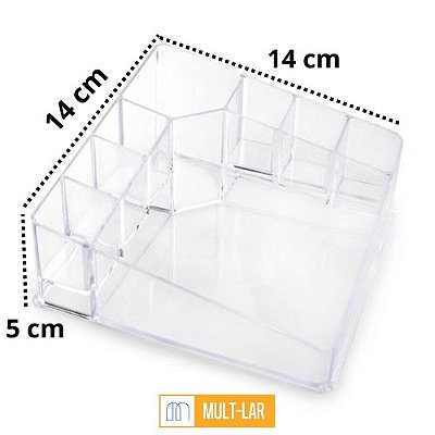 BANDEJA ORGANIZADORA DE MAQUIAGEM 14 X 14 X 5 CM CK2947