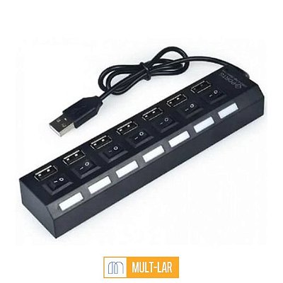CABO HUB USB 2.0 7 PORTAS KA-H7U