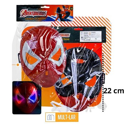 MASCARA HOMEM ARANHA COM LUZ 100