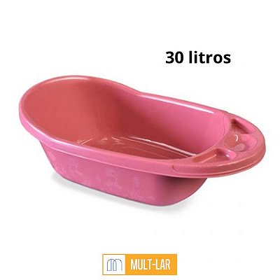 BANHEIRA INFANTIL 30 LITROS ROSA 25766