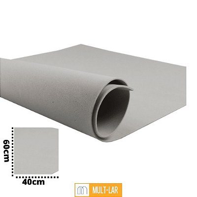 EVA 40 X 60 CM CINZA PACOTE COM 10 FOLHAS 1714074