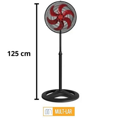 VENTILADOR DE COLUNA 40 CM 127 V VERMELHO 10034
