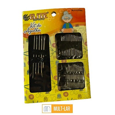 AGULHEIRO KIT COM 55 AGULHAS DE COSTURA RJ1131AL