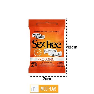 PRESERVATIVO MASCULINO PROLONG PACOTE C/ 3 UNIDADES