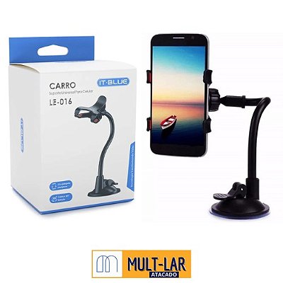 SUPORTE UNIVERSAL PARA CELULAR VEICULAR LE-016