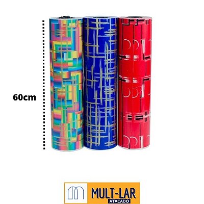 BOBINA 60 CM DE PAPEL PRESENTE ROLO COM 100 METROS
