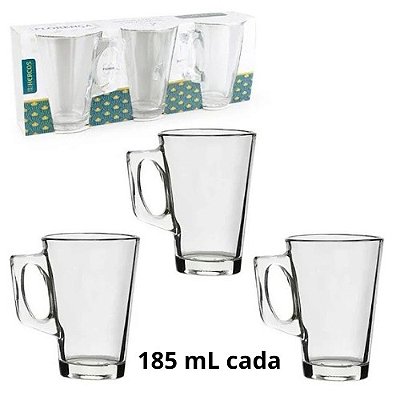 JOGO XÍCARA LONDRES 185 ML 3 PEÇAS H141