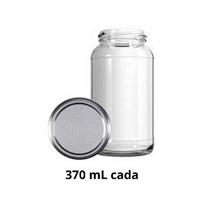 POTE DE VIDRO 370 ML H149