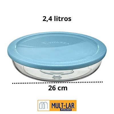 ASSADEIRA 2,4 L COM TAMPA PLASTICA VITAZZA 1000