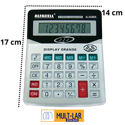 CALCULADORA 8 DÍGITOS GRANDE AL5688A