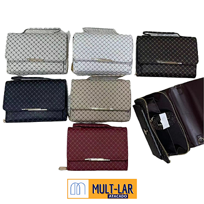 CARTEIRA FEMININA COM ALÇA BOLSA DE MÃO AYC-2549