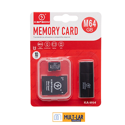 CARTÃO DE MEMÓRIA 64 GB KA-M64