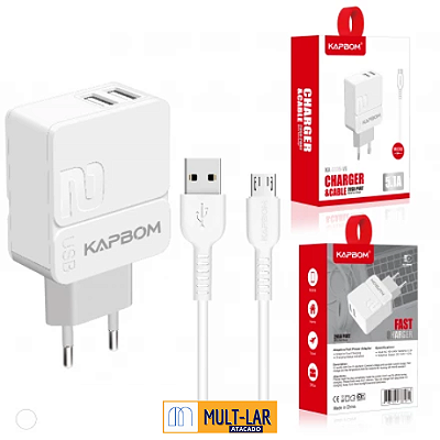 CARREGADOR V8 5.1A KA-5605-V8