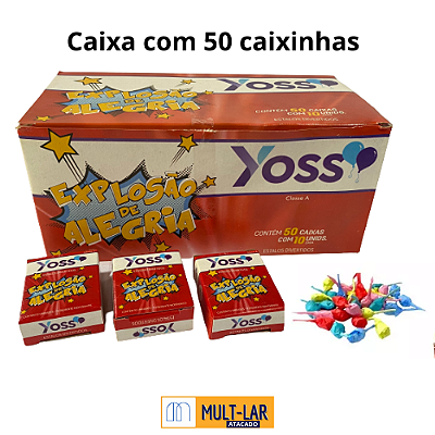 ESTALOS BIRIBINHA CAIXA COM 50 CAIXINHAS COM 10 UNIDADES
