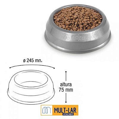 COMEDOURO BOKAO 24 X 7 CM 25268