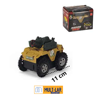 CARRINHO BATE VOLTA TANQUE MILITAR JR0448