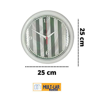 RELOGIO REDONDO FUTEBOL PLA-403