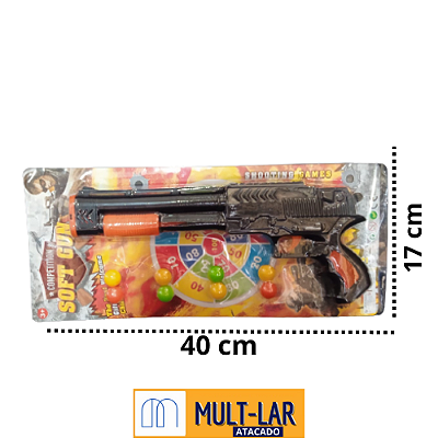 ESPINGARDA LANÇA BOLINHAS 40 CM TH-3239