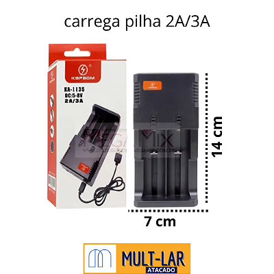 CARREGADOR 2 PILHA KA-1135