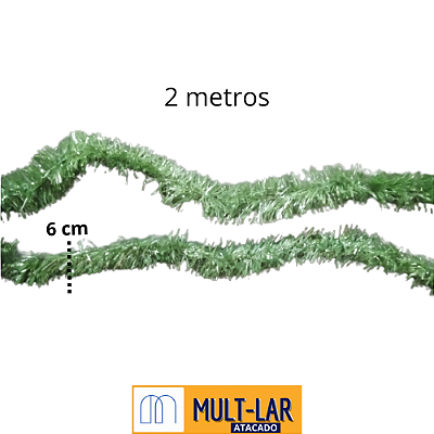 FESTAO VERDE 6CM X 2MT NTE1024