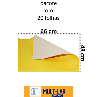 PAPEL CARTAO AMARELO PCT C/ 20 FOLHAS 104285
