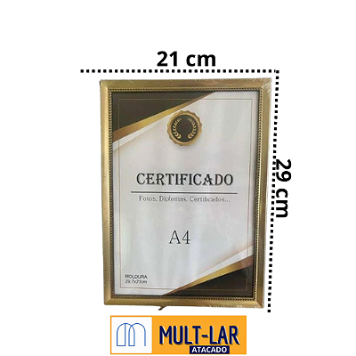 PORTA CERTIFICADO A4 21 X 29 CM PDI-11