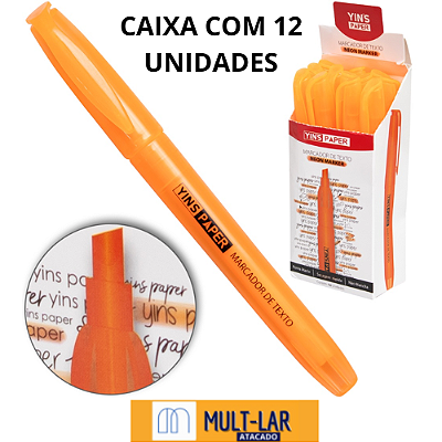 MARCA TEXTO LARANJA YP7398 C/12