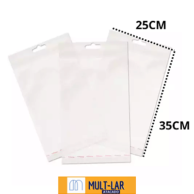 SACO TRANSP. 25 X 35CM + 3ABAS 11300667