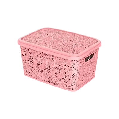 CESTO ORG. 2,2L R. FLORAL ROSA 0688