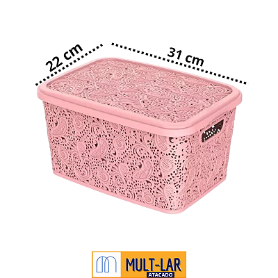 CESTO ORG. 10L R FLORAL PP ROSA 0611
