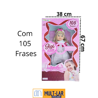 BONECA GIGI DOLL 105 FRASES 0650