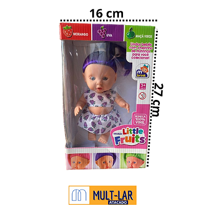 BONECA COLEÇÃO LITTLE FRUTTS UVA 008
