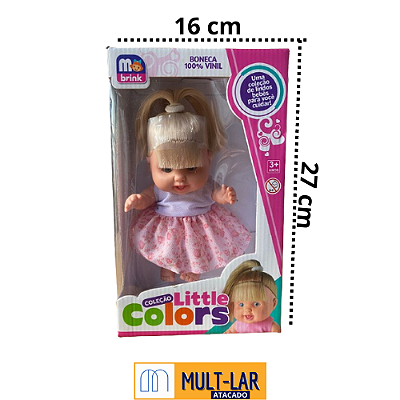 BONECA COLEÇÃO LITTLE COLORS LOIRA 007