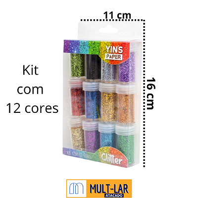 GLITTER 12 CORES 3G YP7650