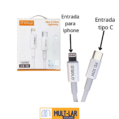 CABO TIPO-C X LIGHTNING CB-50