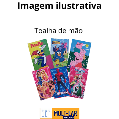 TOALHA DE MAO PERSONAGENS