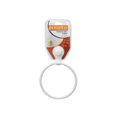 PORTA TOALHA ROSTO BRANCO C/ VENTOSA 462